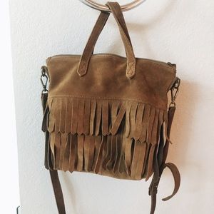Madewell Suede Zip-top Transport Crossbody (Brown)